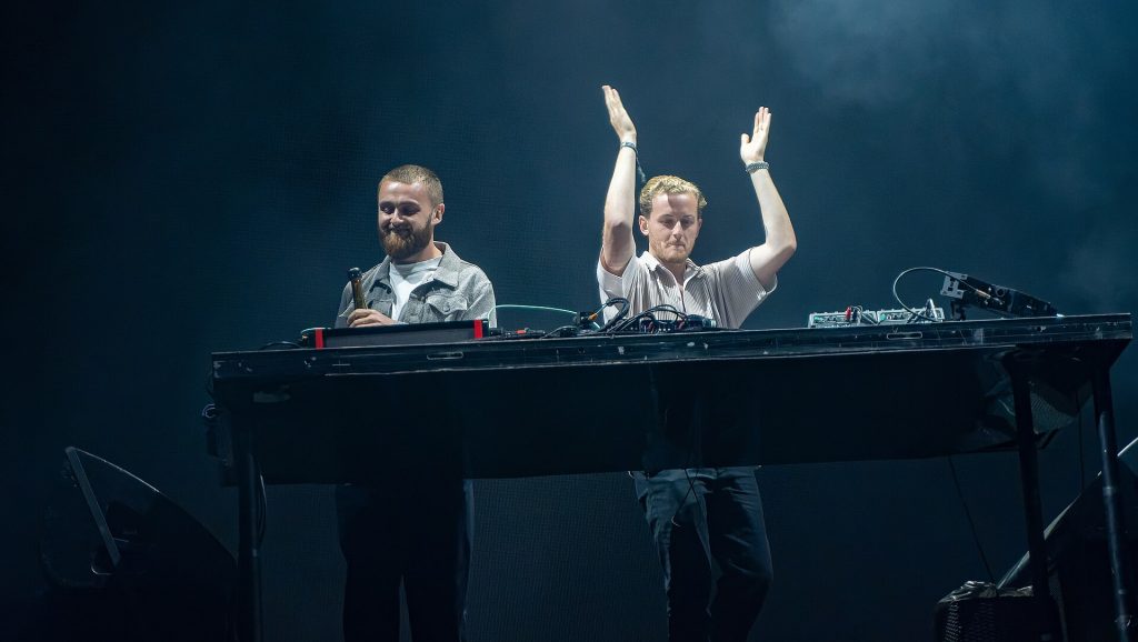 Disclosure sur scène au festival Boardmasters en 2022