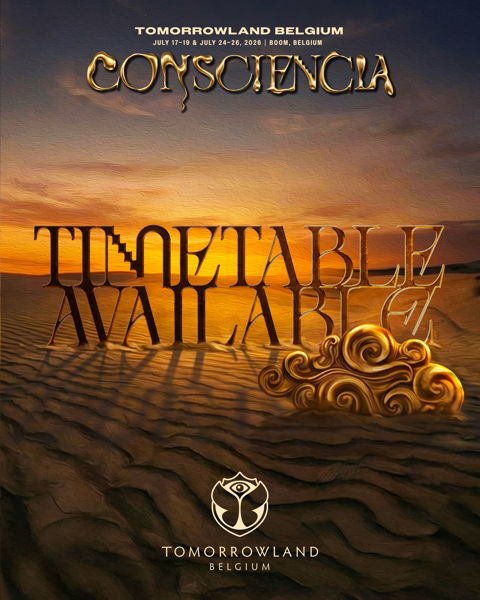 Affiche officielle Tomorrowland Belgium 2026 Consciencia